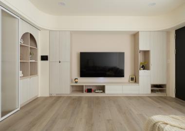 北歐｜奶油風圓弧宅